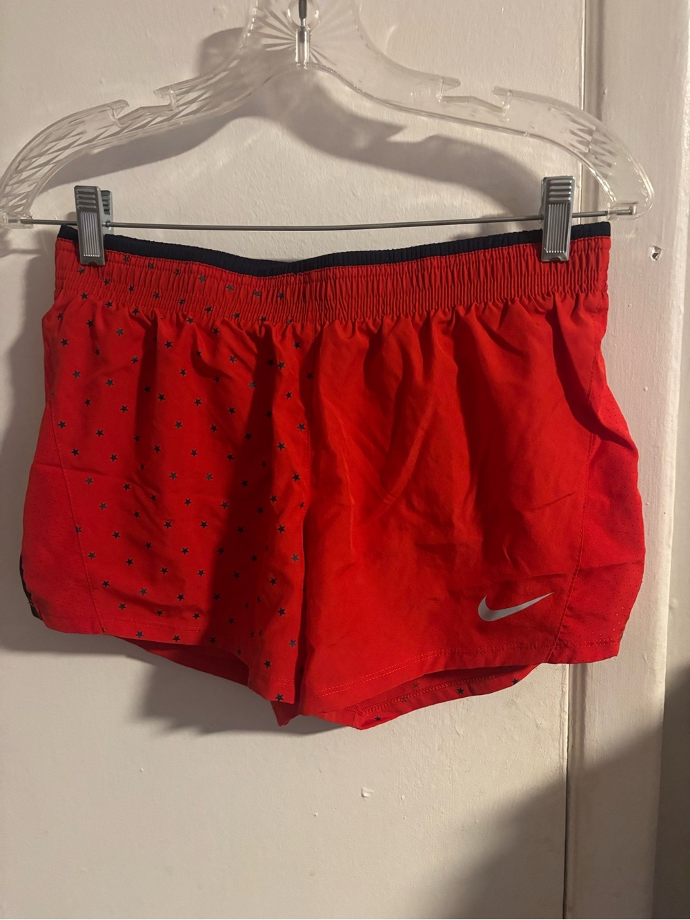 Nike Dri-FIT Red Star Print Running Shorts Women’s Size Small